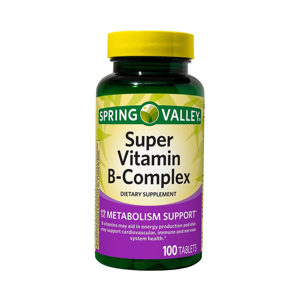 ikj Super Vitamine B-Complex Comprimés Complément diététique, 100 Compte