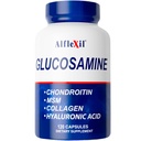 ALFA VITAMINS Alflexil Glucosamine, Chondroïtine et supplément de collagène, sans gluten, soutient les articulations, les os et les genoux, comprend MSM et acide hyaluronique pour la mobilité et la santé articulaire, 120 capsules
