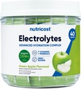 Complexe d'électrolytes Nutricost, Saveur pomme verte, 40 Stickpacks - Complexe d'hydratation avancé
