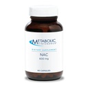 Metabolische Onderhoud NAC 600 mg Capsules - N-Acetyl Cysteine 600 mg Supplement voor lever en immuunondersteuning - Antioxidant Defense for Men and Women 50+ - 60 Capsules