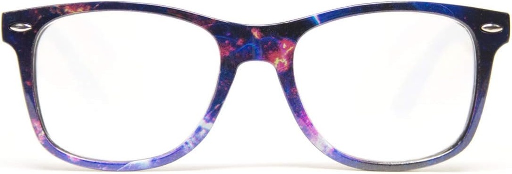 GloFX Ultimate Diffraction Glass - Galaxy - 3D Prism Rainbow Effect - Great Edm, Festival, Concert, Fireworks, Christmas Lights et Rave Accessory - Galaxy Frames