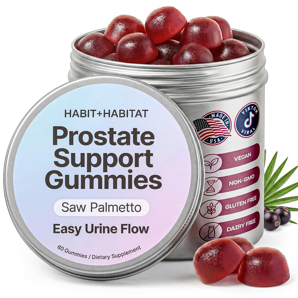 Prostate Shield Gummies - Mannen Prostaat Gezondheid Urinair met Saw Palmetto & Lycopeen