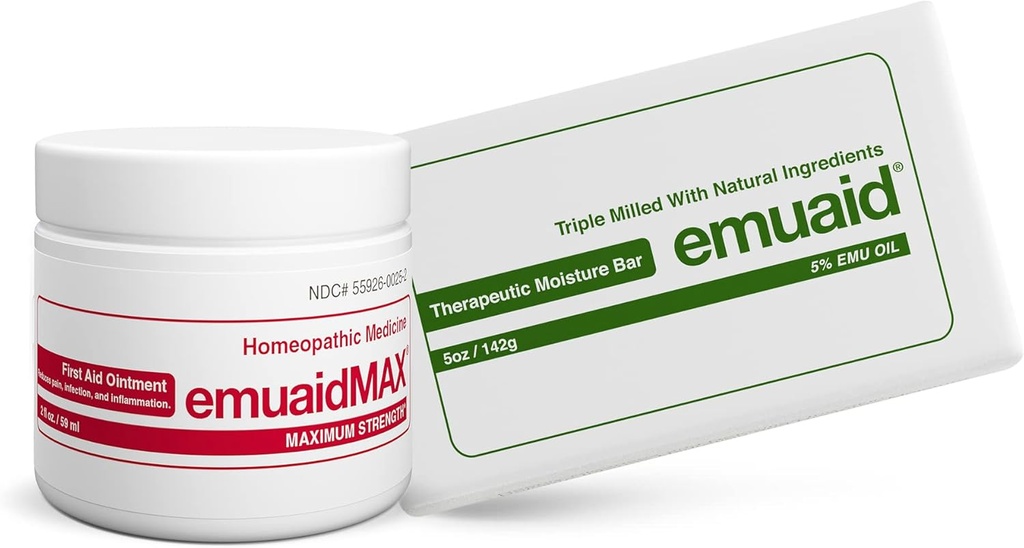 emuaid EMUAIDMAX Nagelschimmel Eradicator Kit - EMUAIDMAX Maximale sterkte 2oz met therapeutische vochtbalk