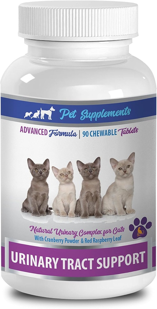 kat Urinaire Dieet - Urinaire Tract Ondersteuning - voor katten - Natuurlijke formule - CHEWABLE - kat Cranberry Urinaire - 1 Fles (90 Kauwen)