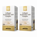 SOLGAR Collageen Hyaluronzuur complex - 30 tabletten, Verpakking van 2 - Non-GMO, Glutenvrij, Zuivelvrij - 60 Totaal porties