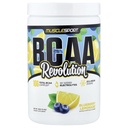 Musclesport BCAA Revolution Amino Acid Powder Supplement for Men & Women - Intra Workout Training Complex - Supplément de récupération (Lémonade de bleuets, 30 portions)