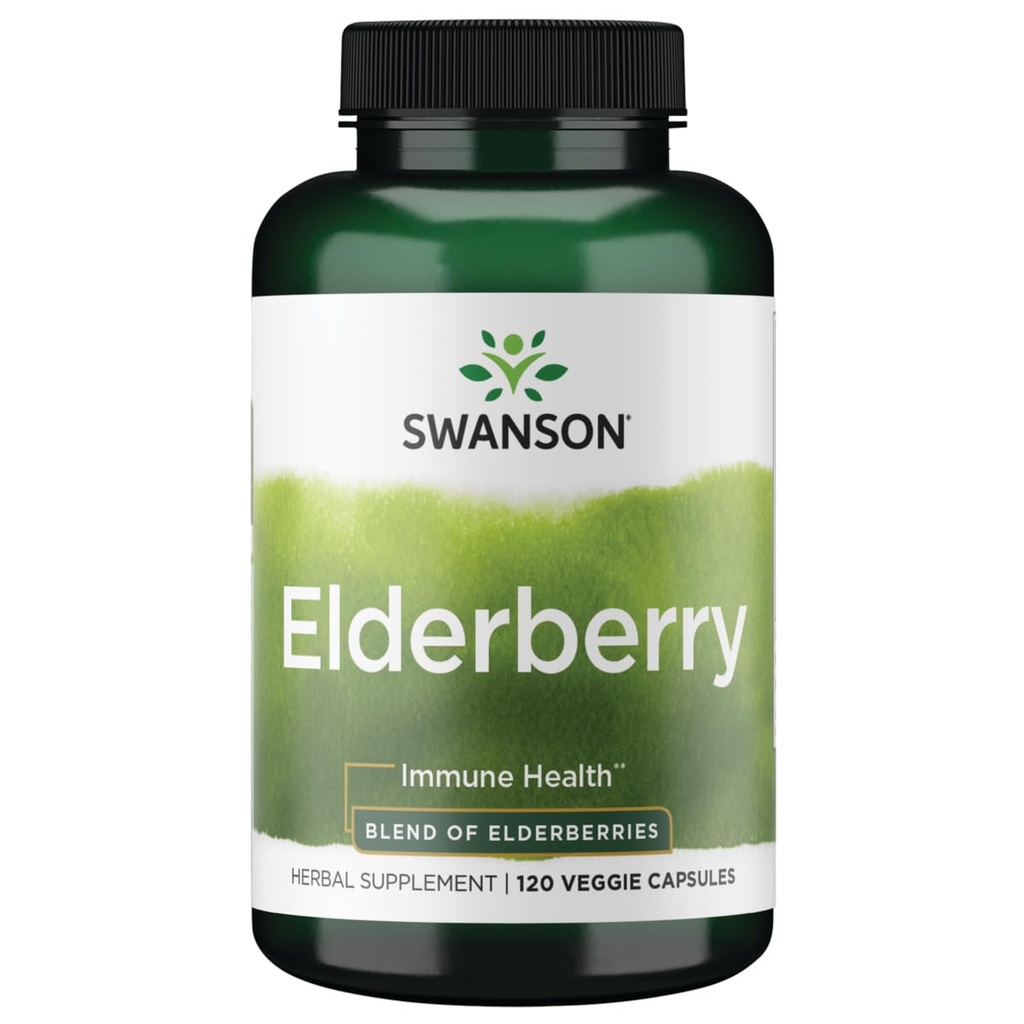 Swanson Elderberry 575 Milligrams 120 Veg Capsules