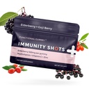 SGC Immunity Shots - Elderberry and Goji Berry 500mg Multivitamin Gummies (12-Packs, 4 Par Pack) Supplément de support du système immunitaire, végétalien, sans gluten, à base végétale, fabriqué aux États-Unis
