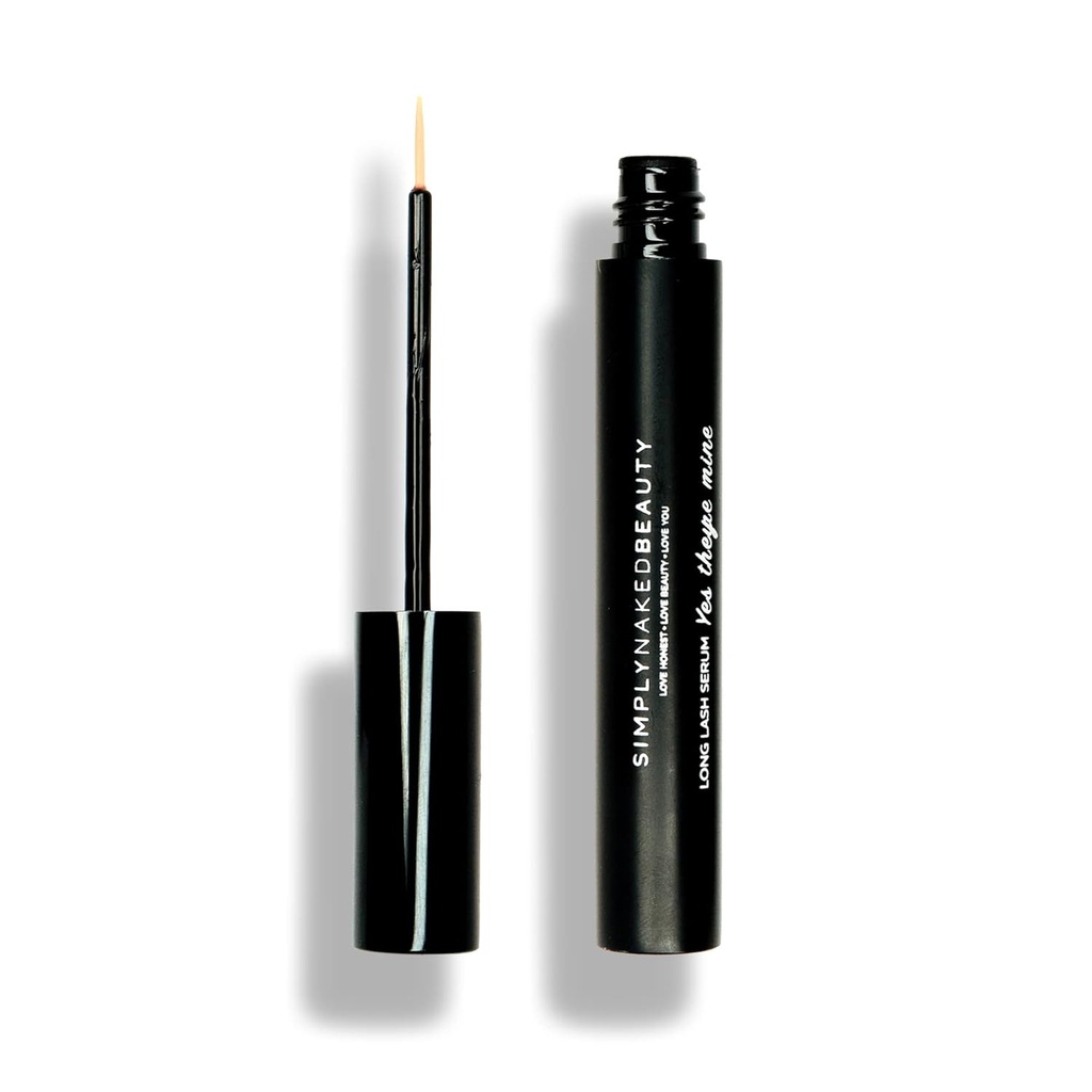 Enhancer le sérum et les sourcils de croissance de la lune (5 ml) Obtenez des cils plus longs et plus complets en 12 jours - Peptides naturels et à base de plantes pour une croissance saine de la lune et des sourcils - Sérum sans laine cruelle par beauté simplement nue