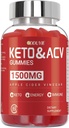 Keto ACV Gummies, Apple Cider Vinegar & Vitamin B12 B6 - for Men & Woman - 60 Count