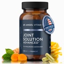 Vitamines Mt. Angel - Solution articulaire avancée, avec complexe Curcumin C3, glucosamine, acide hyaluronique, bromelain, collagène de type 2 et MSM, améliore la fluidité et soutient le confort articulaire (60 capsules)