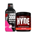 PROSUPPS L-Carnitine 3000 Stimulant Free Liquid Shots (Dragon Fruit) en Mr Hyde Signature Series Pre-Workout Energy Powdered Drink (Fruit Punch) Bundel
