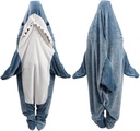 Shark Blanket Hoodie Onésie, Shark Onésie Adulte, Shark Sac de couchage pour adulte (XXL)