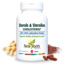 NEW ROOTS HERBAL Plant Sterols and Sterolins Supplement with Organic Flaxseed | Stanols or Phytosterols for Cholesterol Support with Source of Omega-3s (120 Softgels)