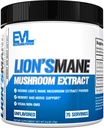 Evlutie Biologische Leeuwen Mane Paddestoel Supplement - Leeuwen Mane Paddestoel Poeder Nootropics Hersenen Ondersteuning Supplement voor Focus Geheugen Helderheid en Immuniteit Ondersteuning