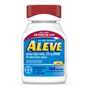 Aleve Gelcaps avec capsule d'arthrite ouverte facile, Naproxen Sodium, Médicaments pour l'arthrite Douleur, 160 Compte