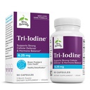 Terry Natuurlijk Tri-Jodine - Ondersteuning Thyroid Health - Aids Hormone Balance with Molecular Iodine from Kelp - Kenmerken Kaliumjodide & Sodium Iodide - Hersenen & Energie Ondersteuning - 6,25mg, 90 Capsules