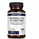 Proteolytische enzymen 3X - Trypsine, chymotrypsine & Serrapeptidase - Vermindert Edema & Irritatie van weefselletsel - Ondersteunt lichaamswelzijn en herstel - Dieetsupplement - 90 capsules