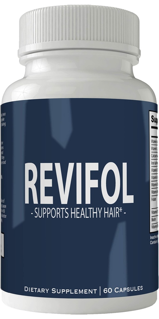 Revifol Haarhuid en Nagels Supplement - Geavanceerde Unieke Haargroei Vitaminen en Mineralen met Biotine - Glutenvrij 60 Capsules - Haar Lash Huid en Nagels Extra sterkte Formule Groei Booster