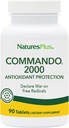 Natures Plus Commando 2000-90 Tablets - Antioxidant Protection - Ondersteunt Hersenen, Circulatoire Functie & Immuunstelsel - Vegetarisch, Glutenvrij - 45 porties