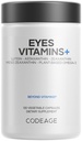 Codeage Ogen Vitaminen - ARDES 2 gebaseerd Formula Supplement - 2-maand Supply - Vitaminen A, C, E, Zink, Luteïne, Astaxanthine, Zeaxanthine, Eyebright, Marigold, Bilberry, Saffron, Omega-3-120 Capsules