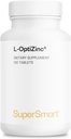 SuperSmart - L-OptiZinc 30mg per Day (Patented & Highly Bioavailable) - Zinc Methionine Supplement - Natural Sweet Taste | Non-GMO & Gluten Free - 120 Tablets