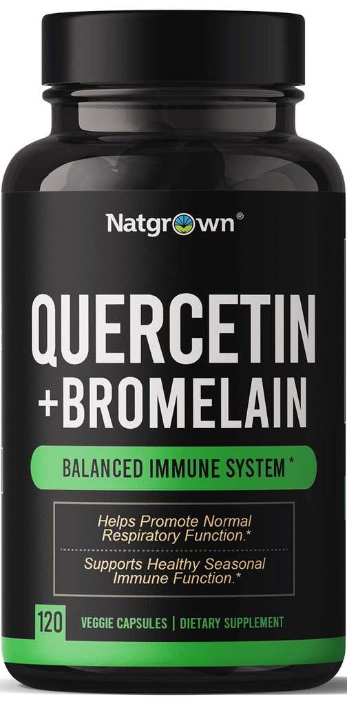 Natgrown Quercetine met Bromelain Supplement Complex - 120 capsules