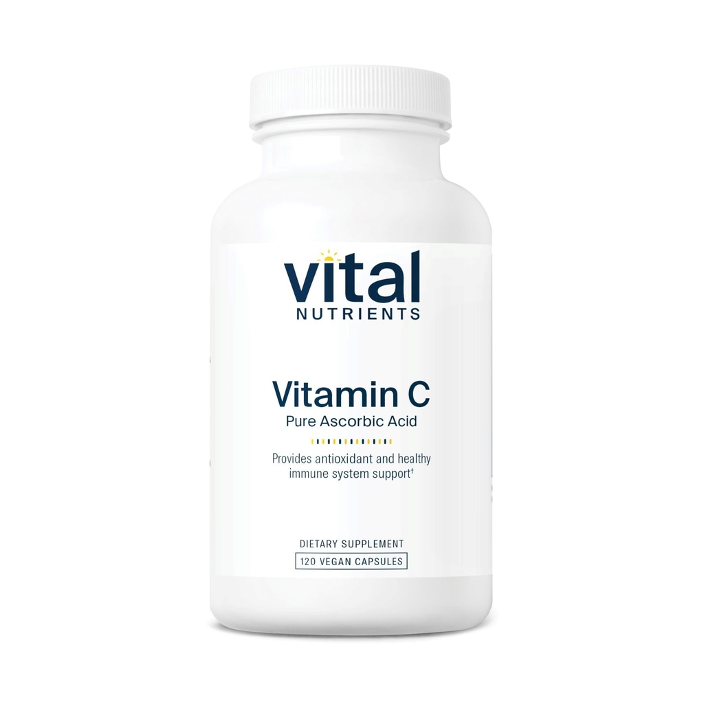 Vitale voedingsstoffen Vitamine C 1000mg (100% Pure Ascorbinezuur) 