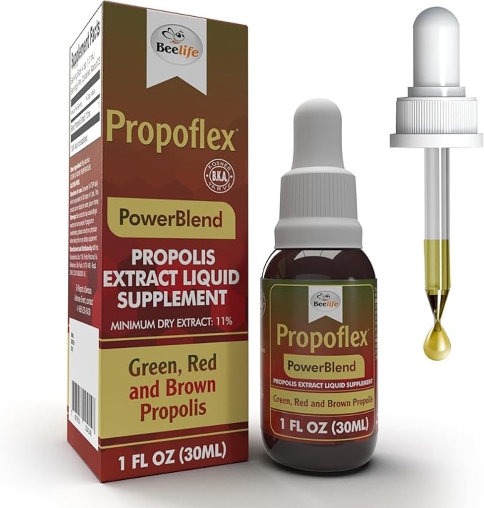Extrait de propolis d'abeilles, mélange d'énergie vert, rouge et propolis brune- 100% pur extrait de propolis d'abeilles Teinture, hauts niveaux Artepillin-C - Antioxydant naturel, support immunitaire- du Brésil (30ml/ 1Fl.Oz)