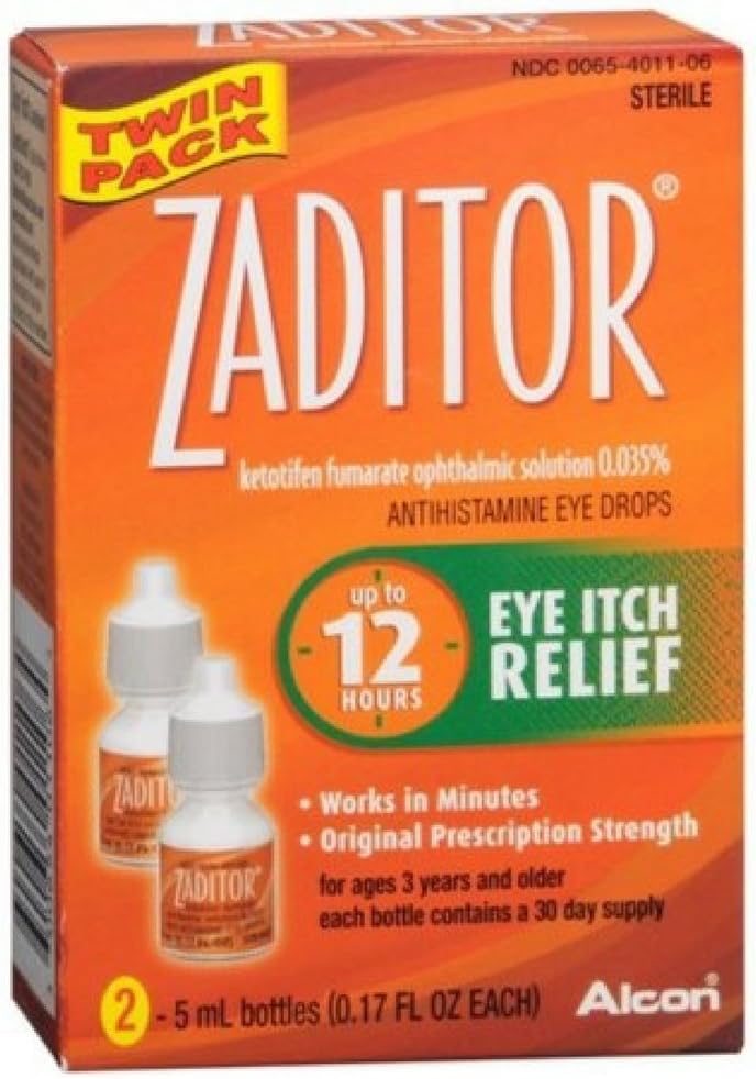 Zaditor Antihistamine Eye Drops Twin Pack 0,34 Fl oz