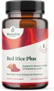 BIOACTIEVE NUTRIËNTEN Red Rice Plus Supplement- 240 Plantaardige Capsules - Eigen Blend van Kurkuma, Black Pepper, Cayenne Pepper, Gemberwortel en Rosemary - Cholesterol Ondersteuning