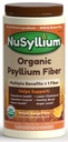 NuSyllium Psyllium Husk Powder, USDA Organic, 30,5 Oz, Dietary Fiber Supplement met bruine suiker, helpt spijsverteringsgezondheid* Natural Orange, 72 Servings