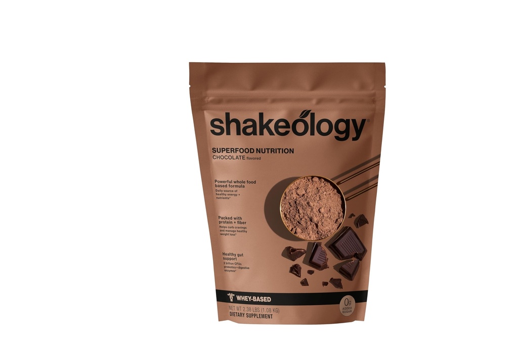 Shakeologie 0g Toegevoegd Suiker Wei Proteïne Poeder Blend, Glutenvrije Shake met vitamines en mineralen Helpt ondersteuning Gezond gewichtsverlies, Lean Muscle, Gut Health Chocolate, 30 porties