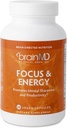 BRAINMD Dr Amen Focus & Energy - 120 capsules, boîte de 2 - Promotion de la concentration et de l'attention - Sans caféine, sans gluten - 60 portions totales