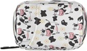 Plaaee Weekly Pill Organizer Case 7 Day Cute Cow Flower Portable Pill Box Bag Medicine Organizer Pillencontainer met rits voor reizen familiebedrijf Camping