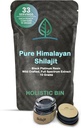 Holistische Bin Shilajit Resin - Himalaya Fulvic & Trace - Black Platinum Resin - Shilajit Extract - Mix Into Liquids - Serving Lepel Included - 10g