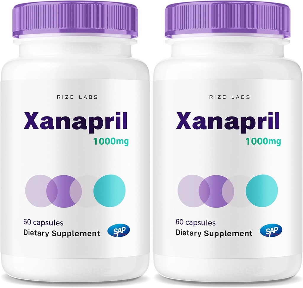 (2 verpakkingen) Xanapril Capsules, Xanapril voor betere slaap- en hersenverzorging, Xanapril Advanced Maximum Formula, Xanapril Herbal Supplement, Xanapril Pastillas Review (120 capsules)