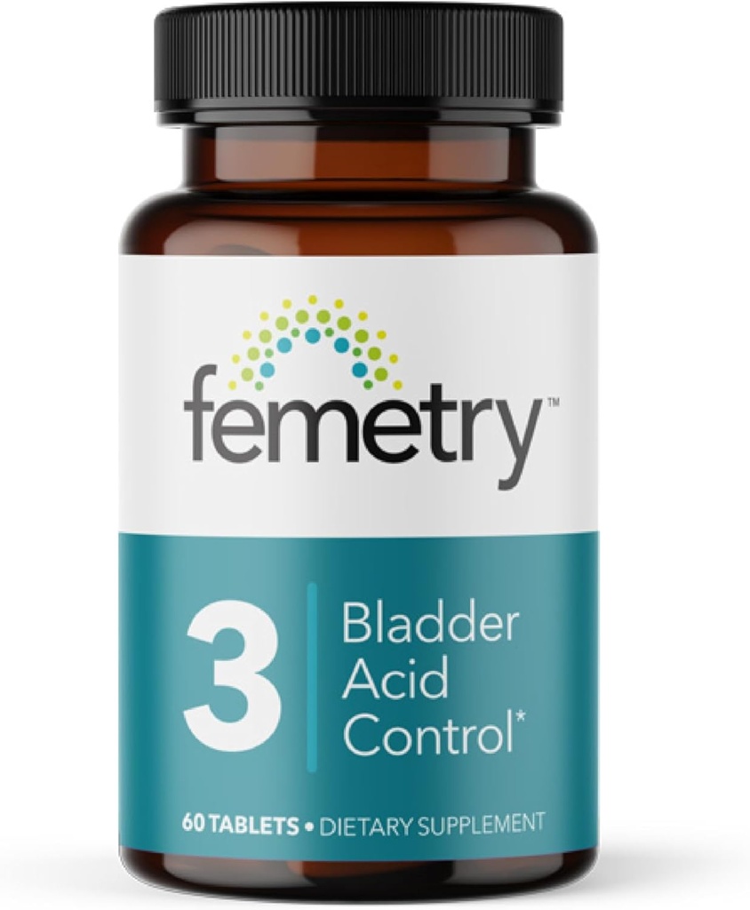 LifeSeasons Femetry Bladder Acid Control - Ondersteuning voor Interstitiële Cystitis - Verminder Urinezuur in de Blaas - Eases Flares veroorzaakt door het eten of drinken van zure voedingsmiddelen - 60 tabletten