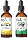 Wild & Organic Pine Pollen Tinctuur 2 fl oz & Stinging Nettle Root Tinctuur 2 fl oz
