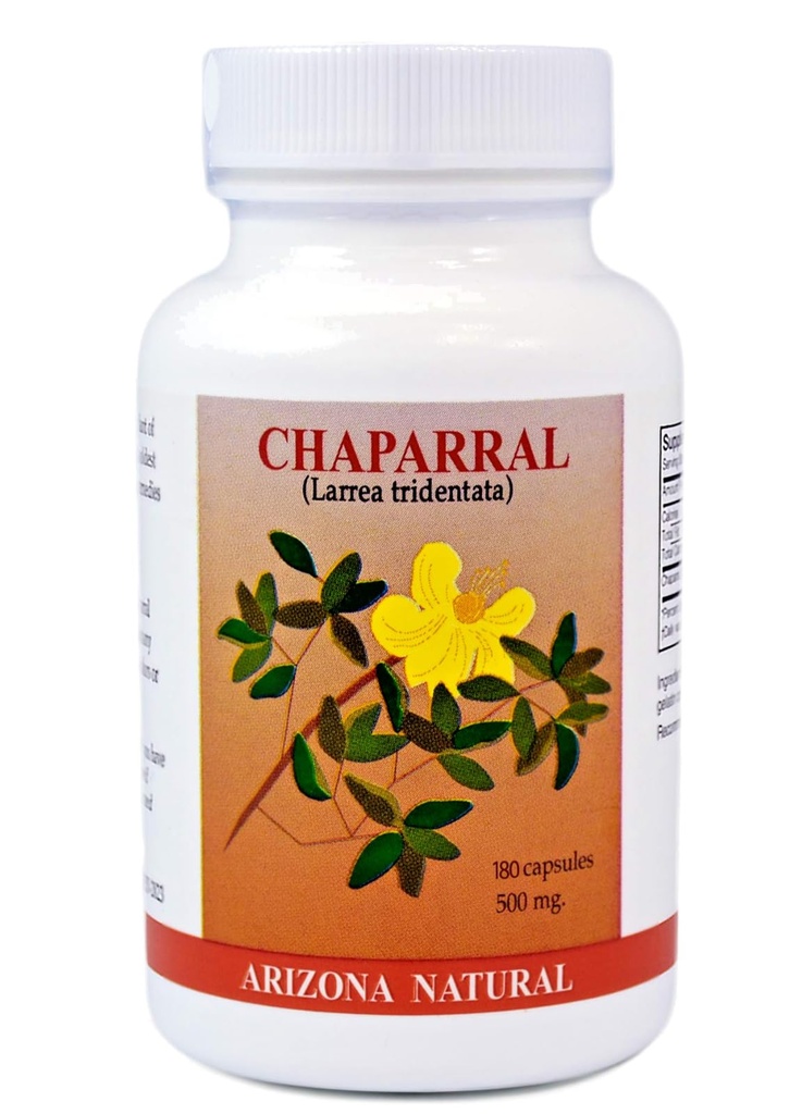 Chaparral (Larrea tridentata), 500 mg, 180 capsules