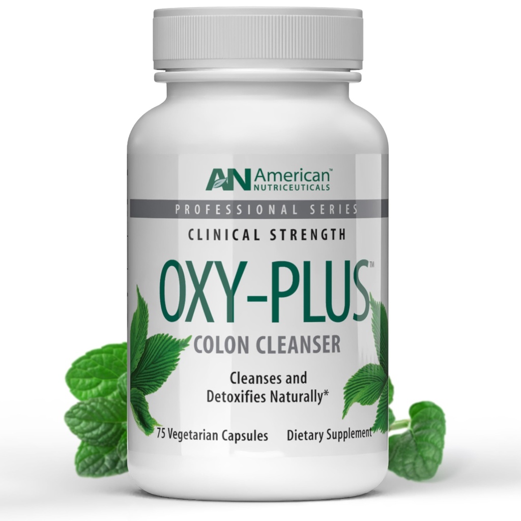 Nutriteutique américaine - Oxy-Plus - Détox de nettoyage des colonies pour le soulagement - réduit le métal lourd - Relief de constipation pour les femmes, les hommes, les adultes - Agissant rapidement , sans gaz/ Bloating - 75 capsules (3-4 semaines d'approvisionnement)
