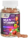 Multivitamine Gummies voor volwassenen, Dagelijkse Gummy Vitaminen & Mineraal met Vitaminen A, C, D, B12 voor Vrouwen & Men, Immuun Ondersteuning Gummy Multivitaminen Supplement, Volwassen Multi VIT Vitamine - 90 Gummies