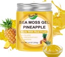 Biologische Sea Moss Gel,(10OZ) Ierse Seamoss Gel Gemaakt met echt vers fruit,Gluten-Free&Vegan Friendly&Non-GMO Superfood met alle natuurlijke essentiële vitaminen,Minerals (Pineapple)