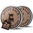 Opvallende Viking Baard Balsem voor mannen - Vertrek in Baard Conditioner - Styling Balsem gemaakt met natuurlijk Afgeleide Baard Butter, Argan & Jojoba Oils (4 Ounce (Pack of 2, Sandalwood)