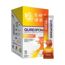 QURE Power Mental Boost for Focus and Mental Clarity, Alkaline Nootropic Brain Support with Organic Guayusa, Lion organique Mane Mushroom, L-Theanine, Caféine -15 Easy Open Sticks, Fabriqué aux États-Unis