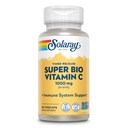SOLARAY Super Bio Buffered Vitamine C 1000mg, Two-Stage, Getimed Release Vitamine C met Bioflavonoïden, Immune Support Supplement - Hoge Absorptie, Vegan, 60 dagen garantie, 30 porties, 60 VegCaps