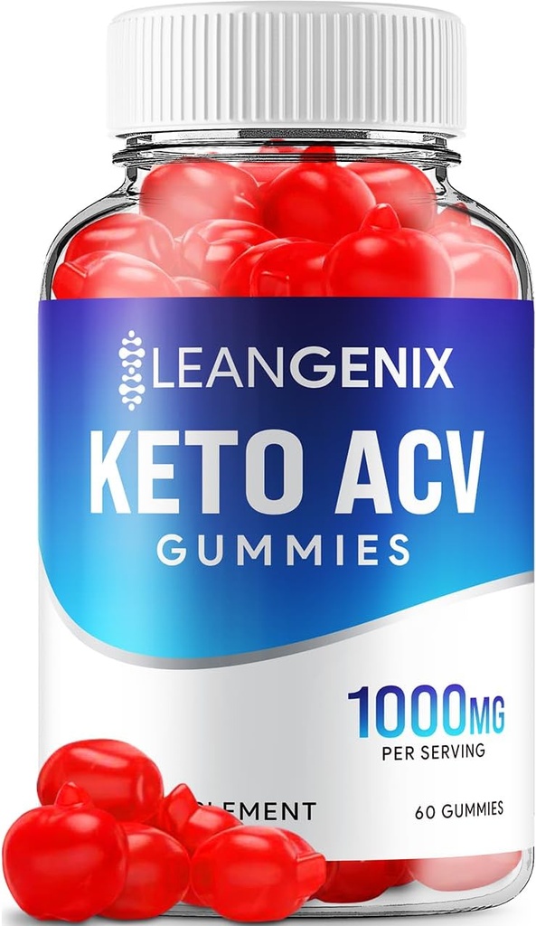 Gummies LeanGenix Keto ACV - Formule avancée LeanGenix Keto Plus Gestion du poids Gummies de vinaigre de cidre de pomme Vinegar LeanGenix ACV Dietary Supplément Avis Hommes Femmes (60 Gummies)