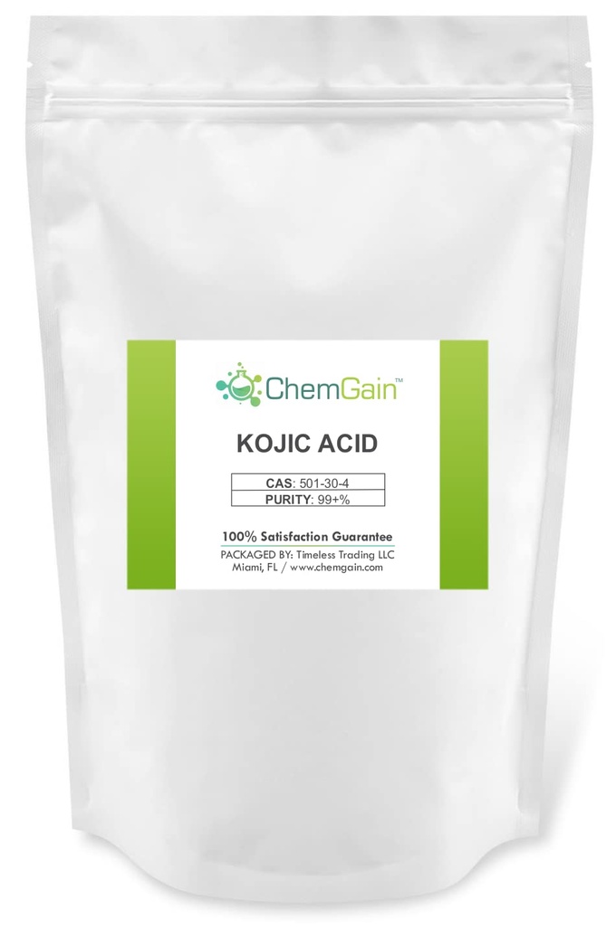 Kojic Acid Powder - 250 g (8,8 oz) Bulk Pack - Ultra Pure - CAS 501-30-4