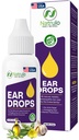 gouttes d'oreille naturelles pour l'infection à oreille – Earrops homéopathiques pour les adultes, les enfants, les bébés et les animaux de compagnie – Soulage les douleurs d'oreille, l'oreille de Swimmer, et la cire de Loosens – Santé de l'oreille sans danger pour les enfants fabriqués aux États-Unis