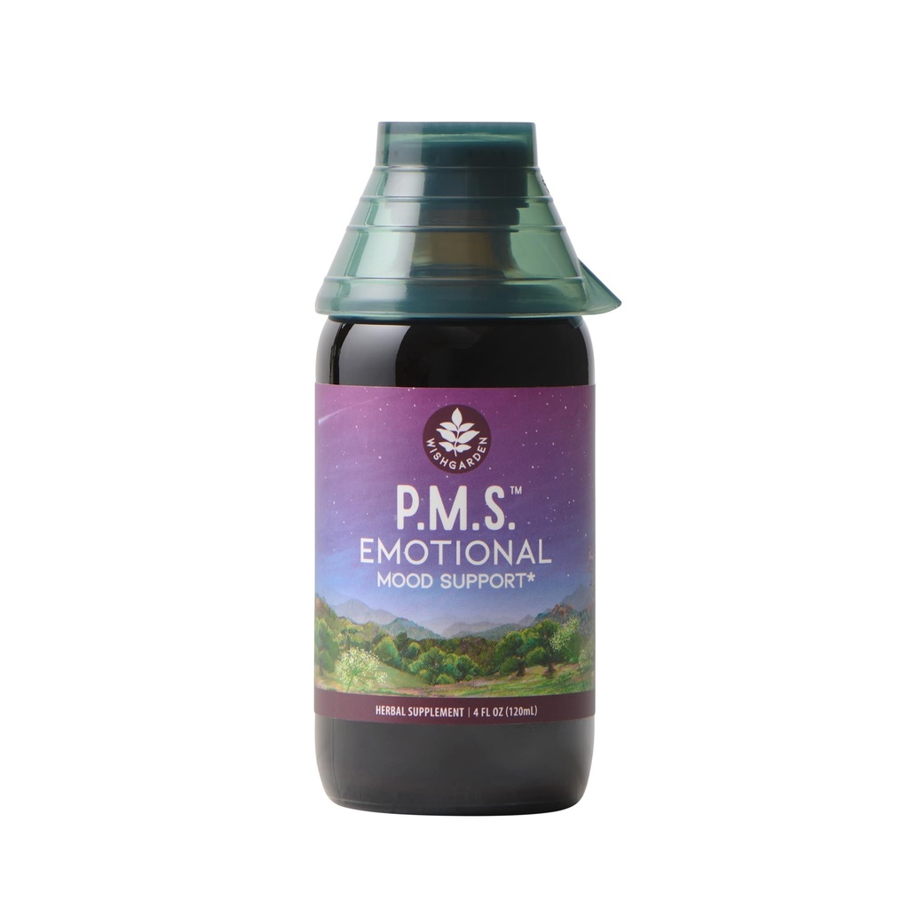 WishGarden Herbs PMS Emotioneel voor vrouwen - Herbal PMS Ondersteuning Supplement voor vrouwen met Vitex Berry & Blue Vervain, PMS Mood Swing Relief & PMDD Relief Supplement, Emotionele ondersteuning tijdens PMS, 4oz
